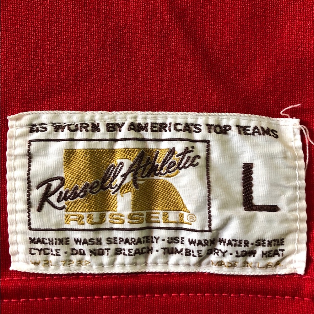 Vintage 1970s Russell Athletic Football 42 Jersey Size L